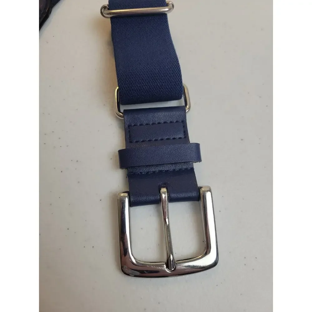Nike Golf Belt Blue Adjustable Stretch Athletic Softball Baseball Men's Sz 28-32